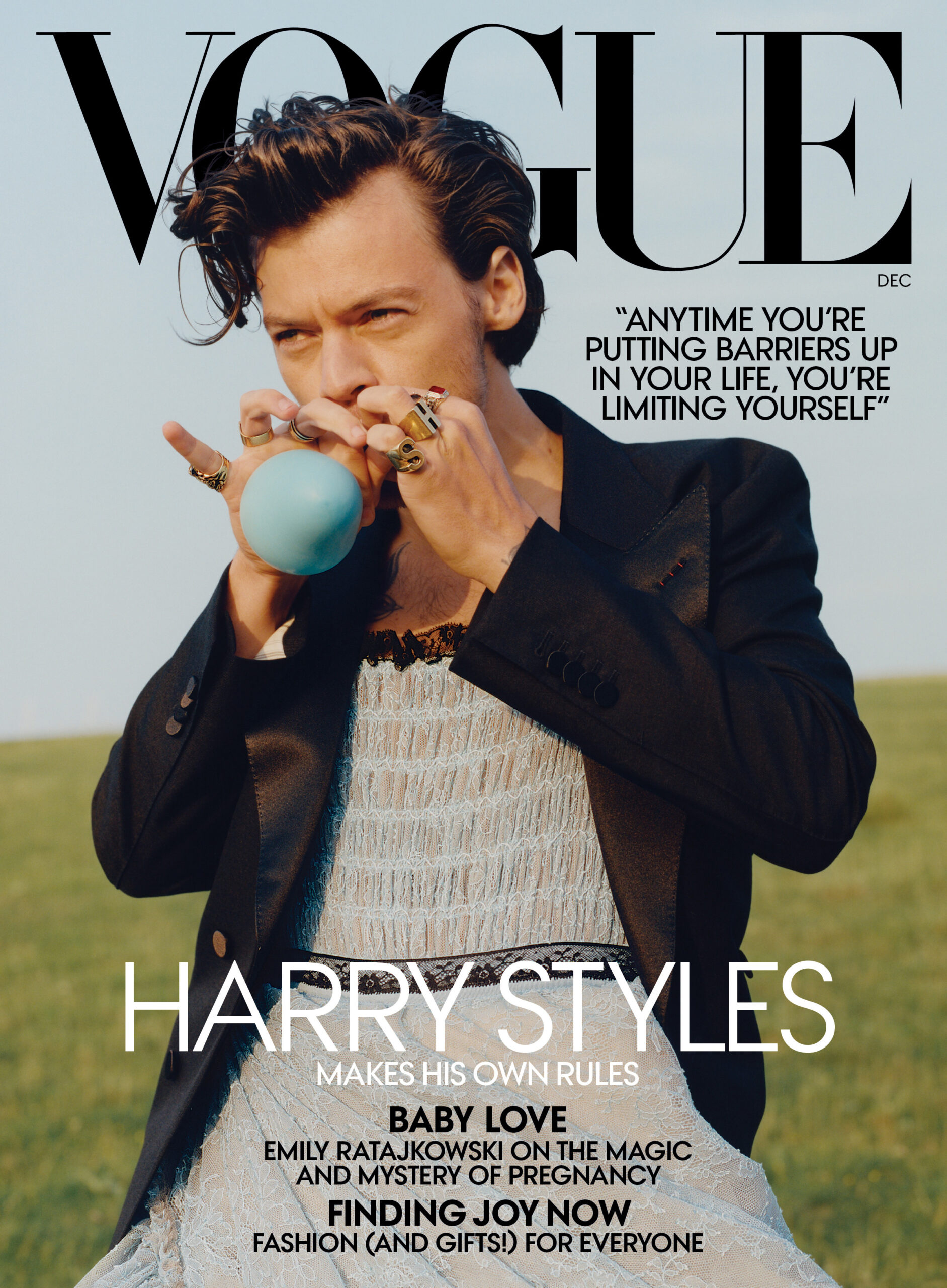 Harry style on the cover of American VOgue