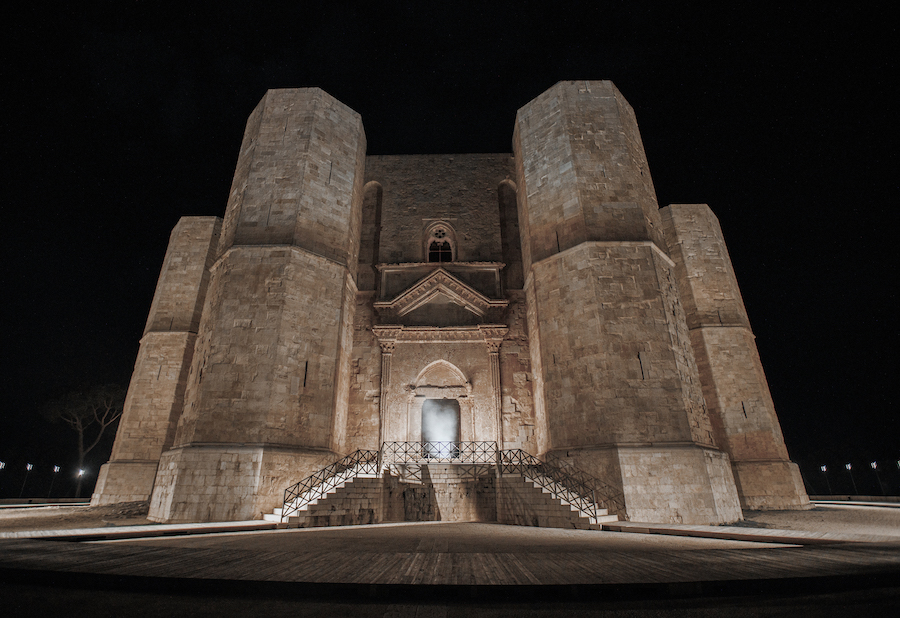Gucci COSMOGONIE cruise 2023 show held at the Castel Del Monte in Italy