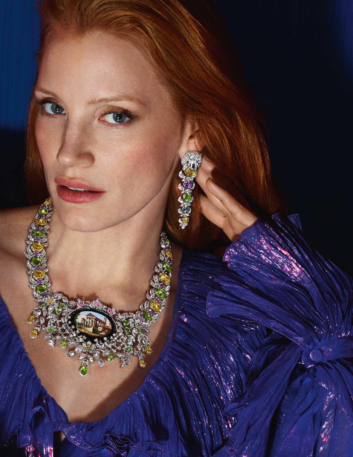 Jessica Chastain is the face of Gucci High Jewelry