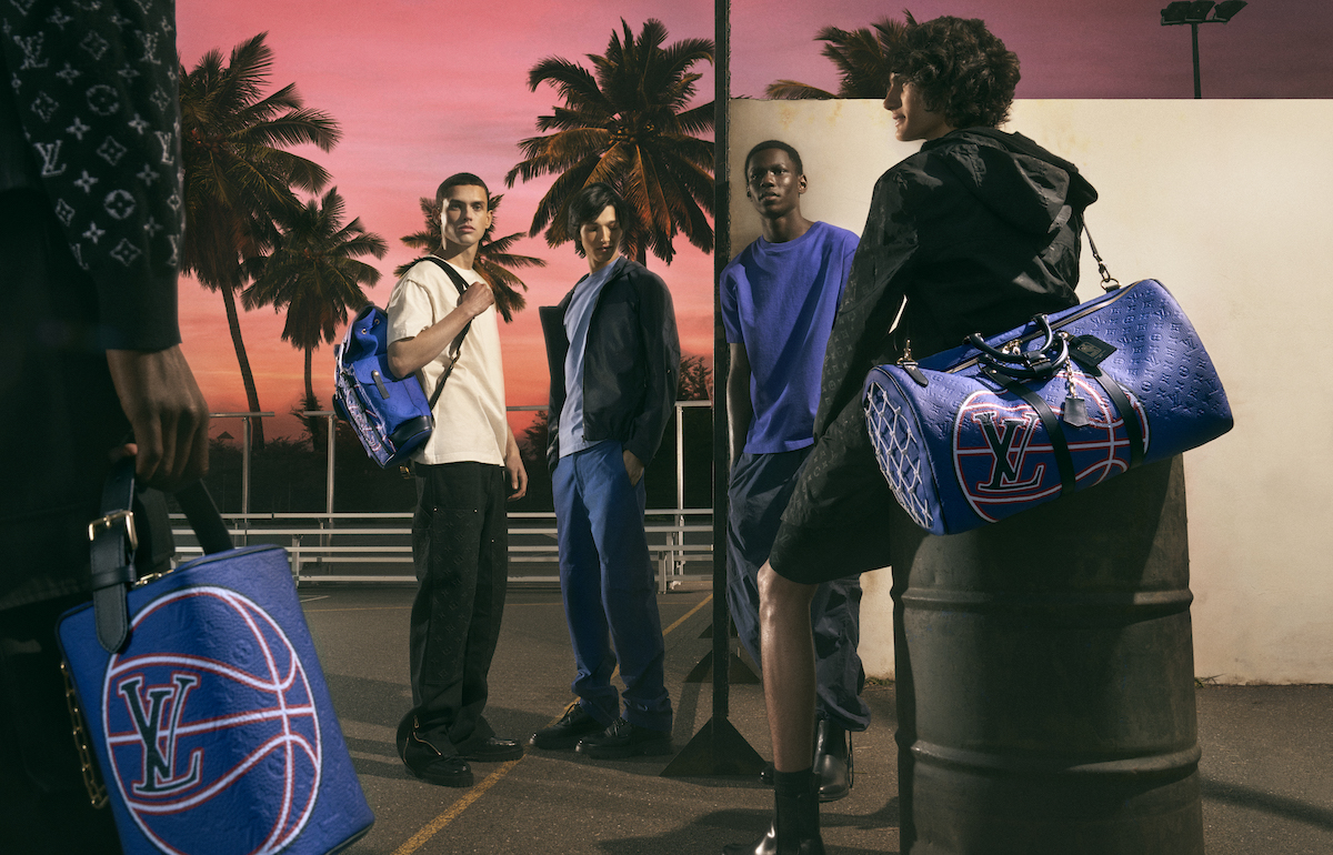 Louis Vuitton x NBA capsule collection and trophy case