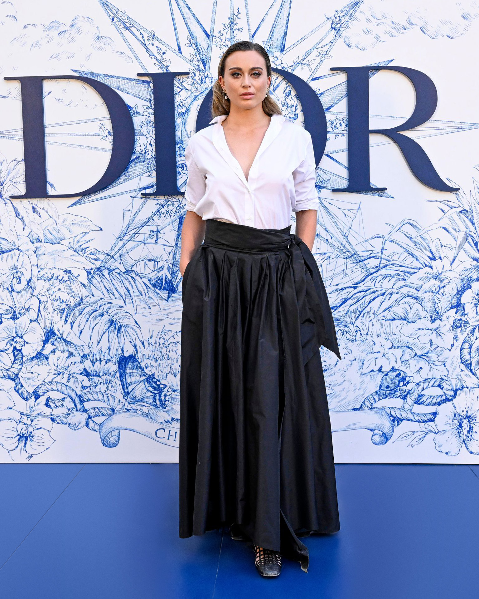 SEVILLE, SPAIN - JUNE 16: Paula Badosa attends &quot;Crucero Collection&quot; fashion show presentation by Dior at Plaza de España on June 16, 2022 in Seville, Spain. (Photo by Carlos Alvarez/Getty Images for Dior)
