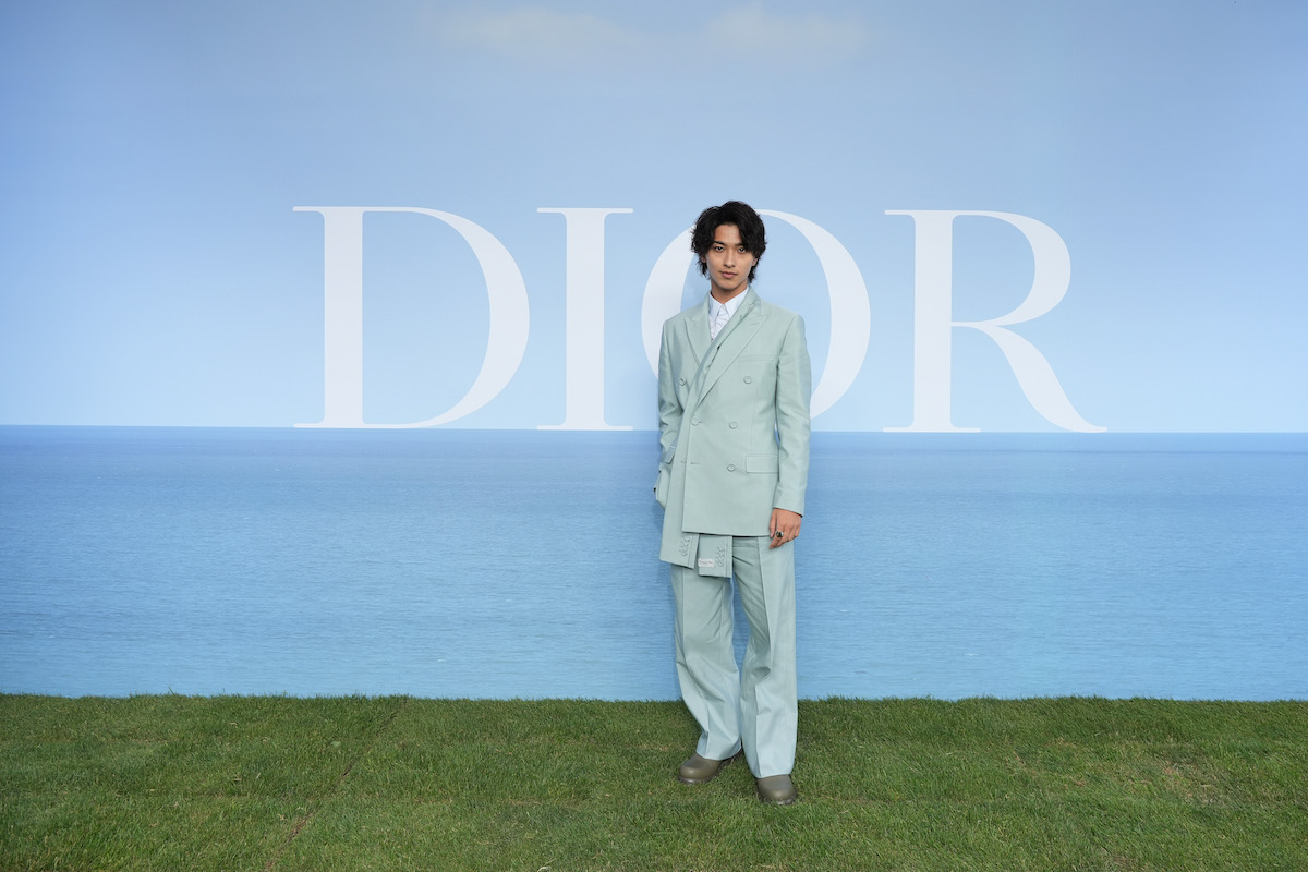 Ryusei Yokohama attends the Dior Homme