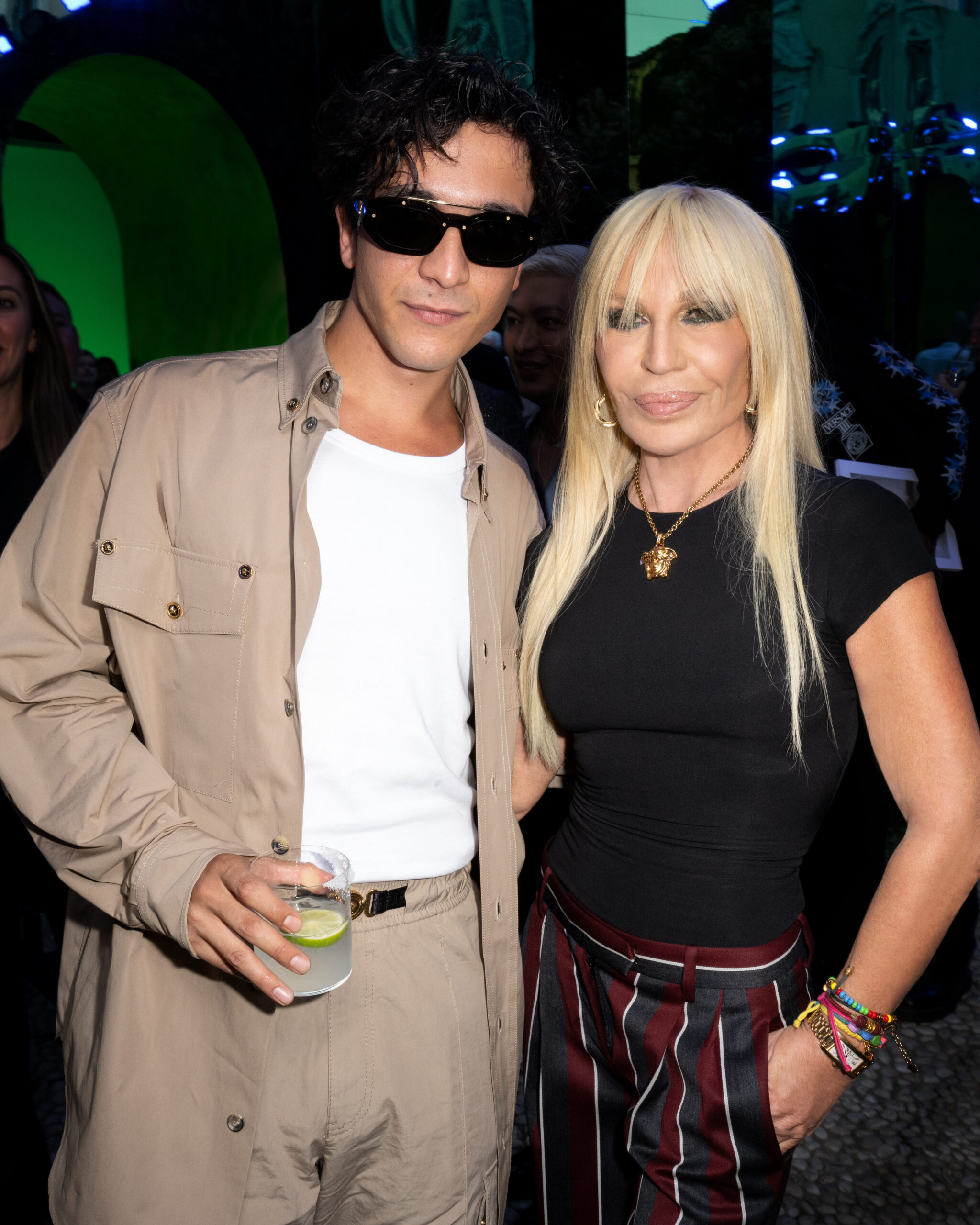 Tananai and Donatella Versace