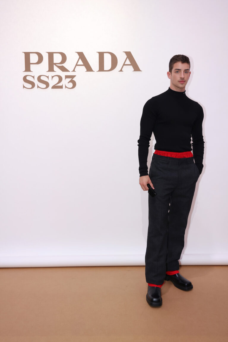 Manu Rios attends Prada Spring/Summer 2023 Menswear Fashion Show on June 19, 2022 in Milan, Italy. (Photo by Vittorio Zunino Celotto/Getty Images for Prada)