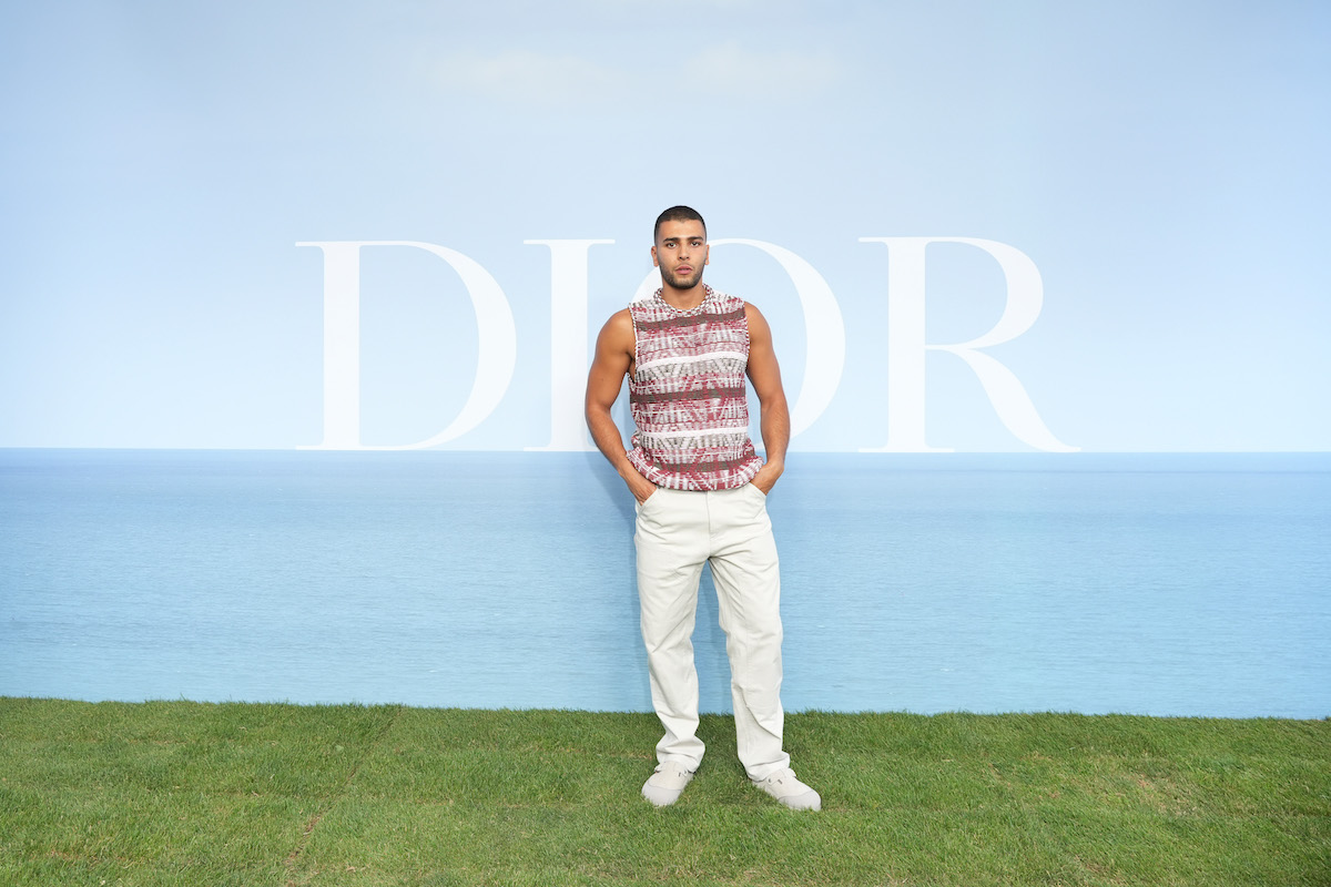 Younes Bendjima attends the Dior Homme
