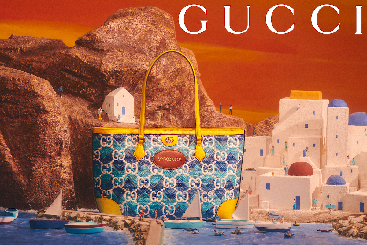 Gucci resort 2023 campaign mykonos