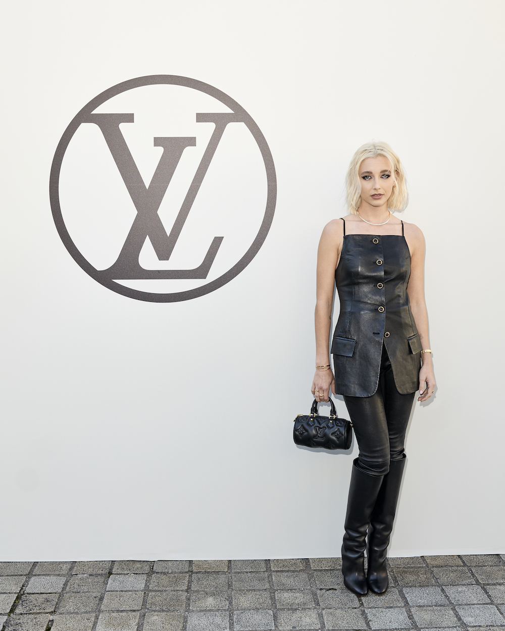 Emma Chamberlain attends Louis Vuitton Spring Summer 2023