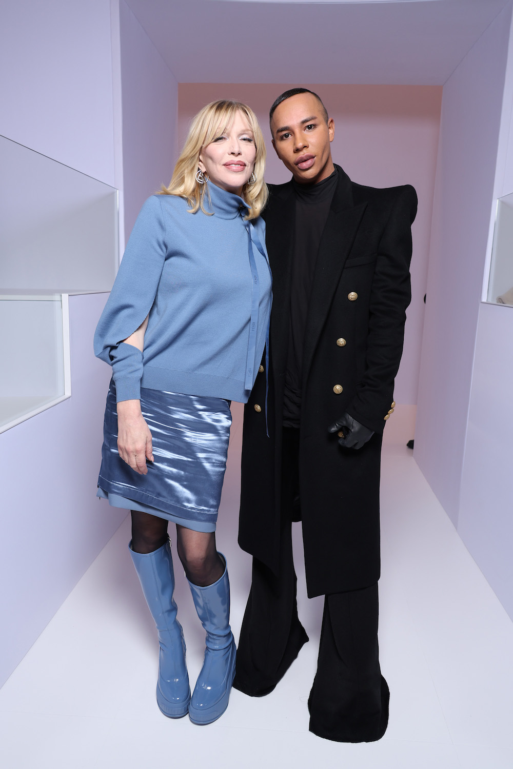 Courtney Love and Olivier Rousteing
