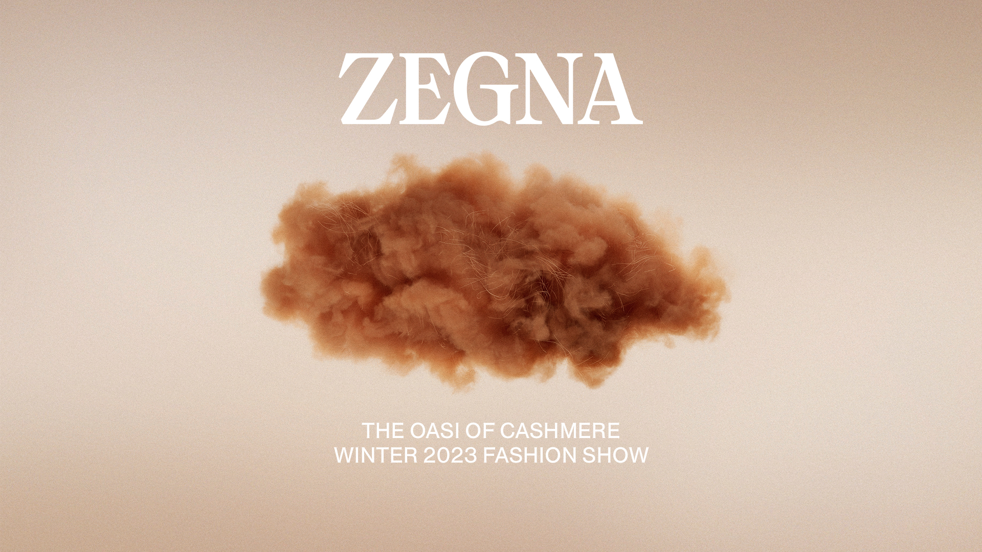 Livestream the Zegna winter fashion show, ‘The Oasi of Cashmere’