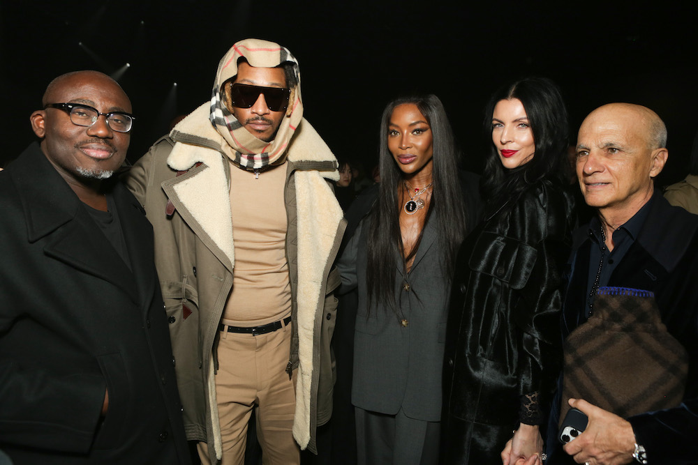 (L to R) Editor-In-Chief of British Vogue Edward Enninful, Future, Naomi Campbell, Liberty Ross and Jimmy Iovine