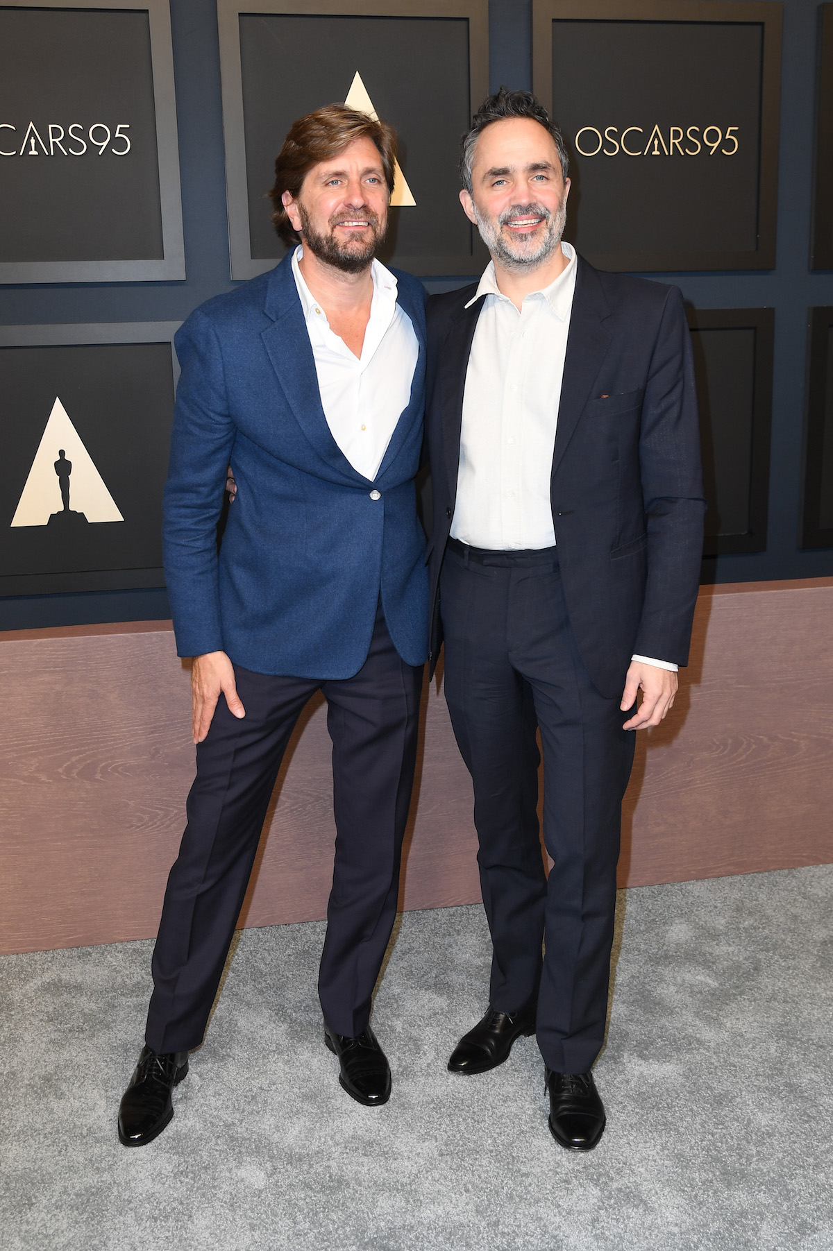 BEVERLY HILLS, CALIFORNIA - FEBRUARY 13: (L-R) Ruben Östlund and Erik Hemmendorff attend the 95th Annual Oscars Nominees Luncheon at The Beverly Hilton on February 13, 2023 in Beverly Hills, California. (Photo by JC Olivera/Getty Images)