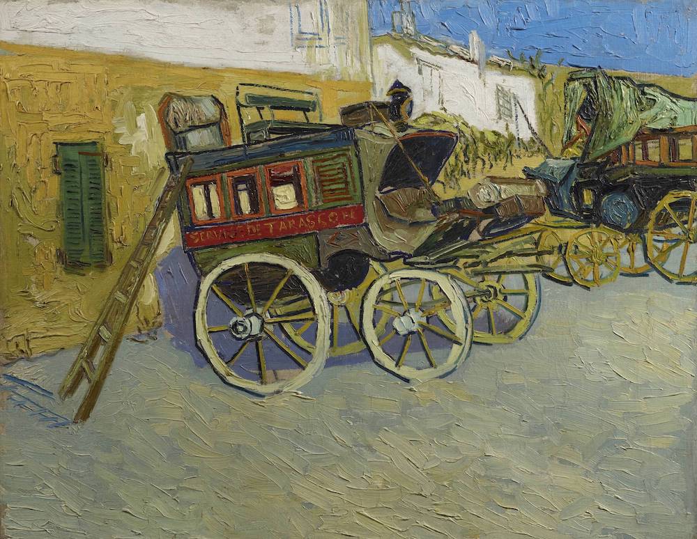 Vincent van Gogh, Tarascon Stagecoach, 1888, oil on canvas, the Henry and Rose Pearlman Foundation, on loan to the Princeton University Art Museum. Photograph: Bruce M. White