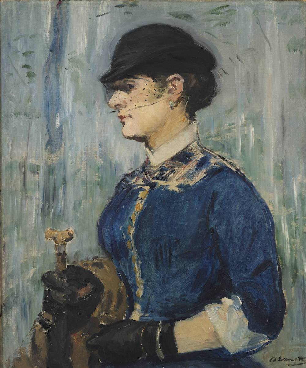 Édouard Manet, Young Woman in a Round Hat, c. 1877–79, oil on canvas, the Henry and Rose Pearlman Foundation, on loan to the Princeton University Art Museum.