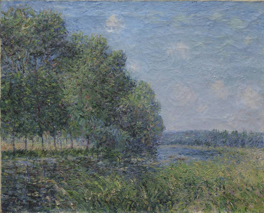 Alfred Sisley, River View, 1889, oil on canvas, the Henry and Rose Pearlman Foundation, on loan to the Princeton University Art Museum.
Photograph: Bruce M. White