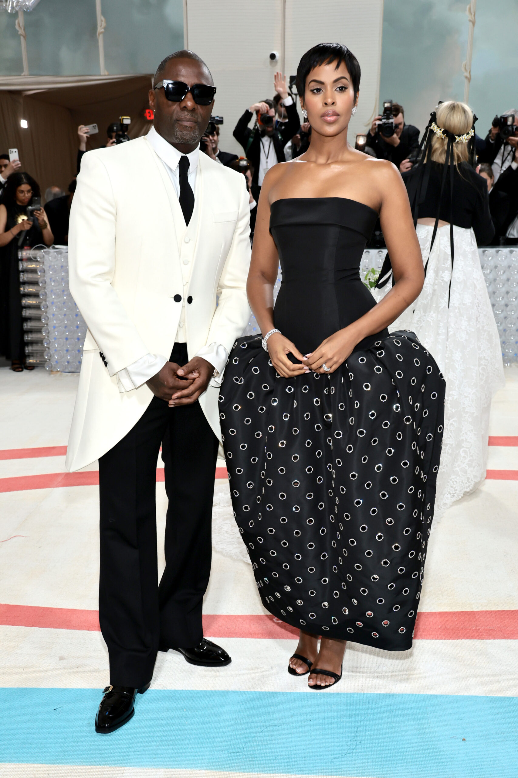 (L-R) Idris Elba and Sabrina Dhowre Elba