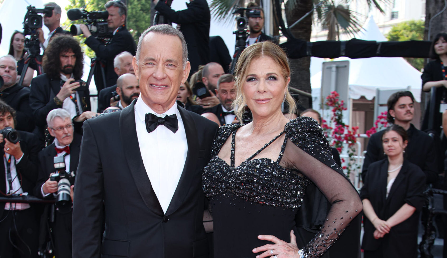Tom Hanks and Rita Wilson Cannes Versace