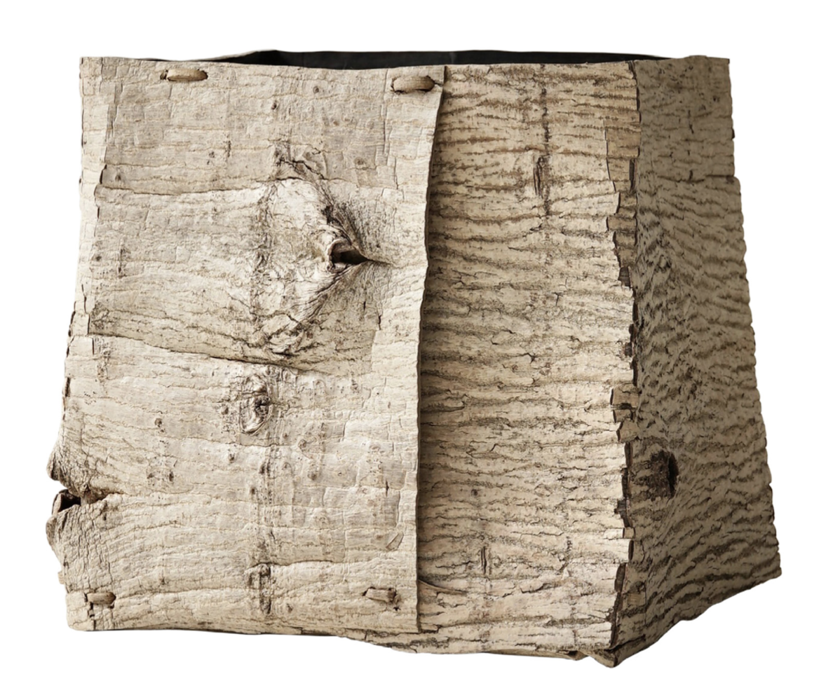 Moe Watanabe, Japan
‘Transfer Surface’, Walnut bark, 370 × 400 × 370 mm 2022