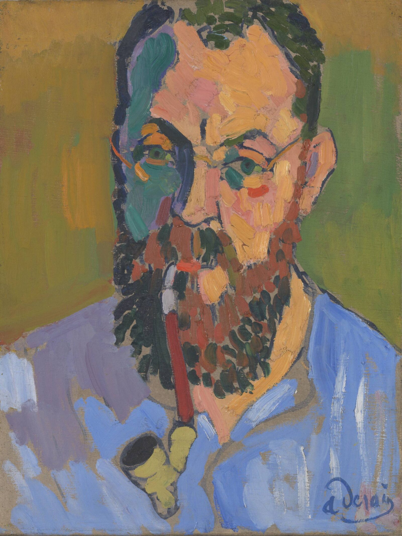 André Derain, Henri Matisse, 1905, oil on canvas, Tate, purchased 1958. © 2023 Artists Rights Society (ARS), New York / ADAGP, Paris