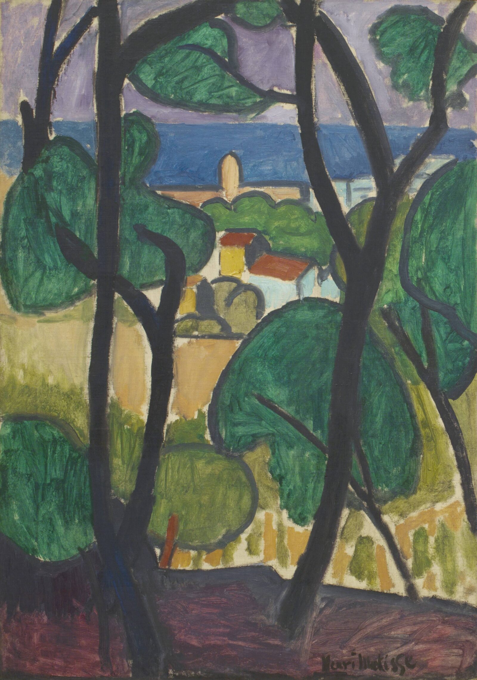 Henri Matisse, View of Collioure, 1907, oil on canvas, the Metropolitan Museum of Art, New York, Jacques and Natasha Gelman Collection, 1998. © 2023 Succession H. Matisse / Artists Rights Society (ARS), New York