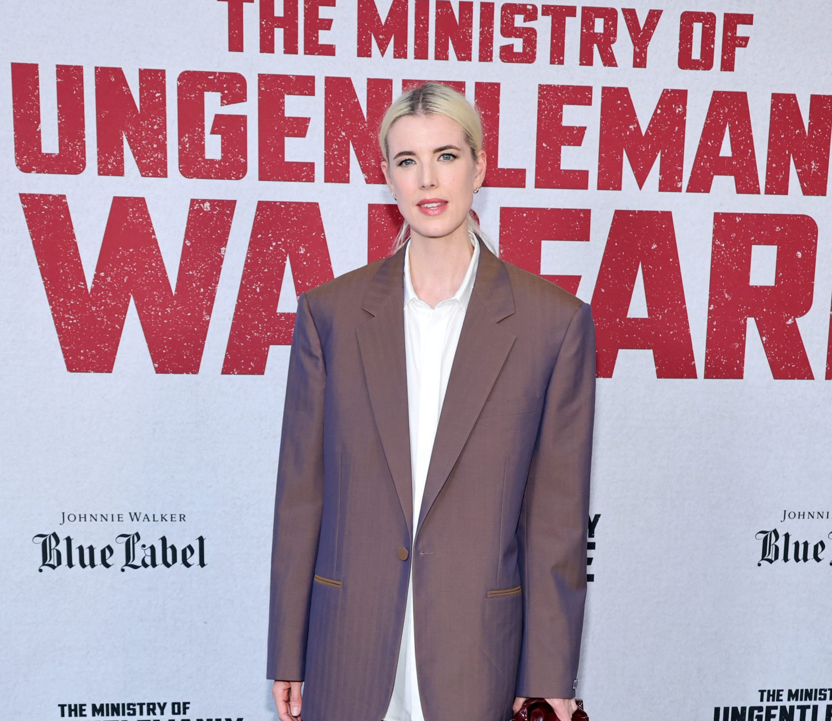 Agyness Dean Stuns in Tailored Ensemble at ‘The Ministry of Ungentlemanly Warfare’ New York Premiere