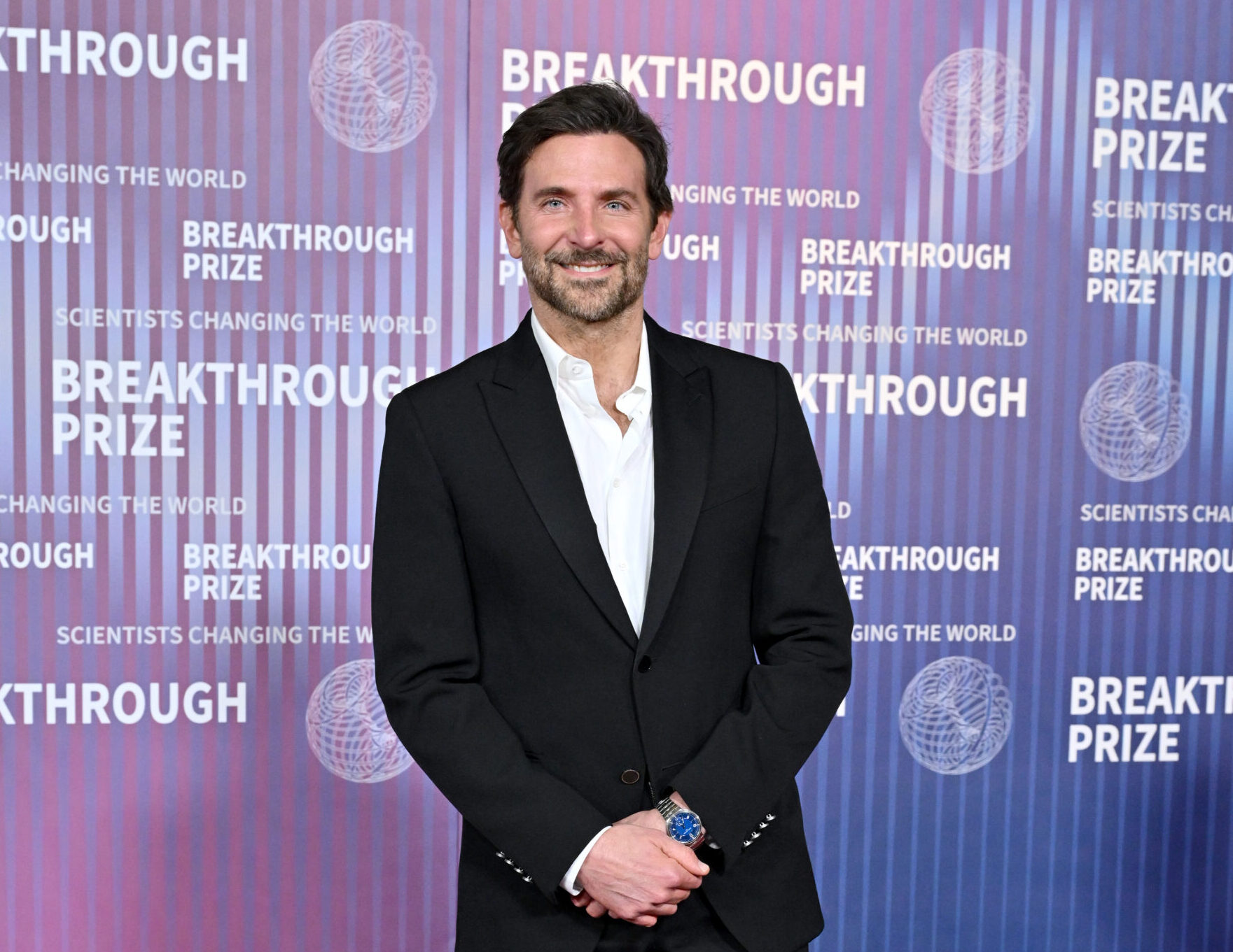 Bradley Cooper Shines in Louis Vuitton at the 10th Annual Breakthrough Prize Ceremony