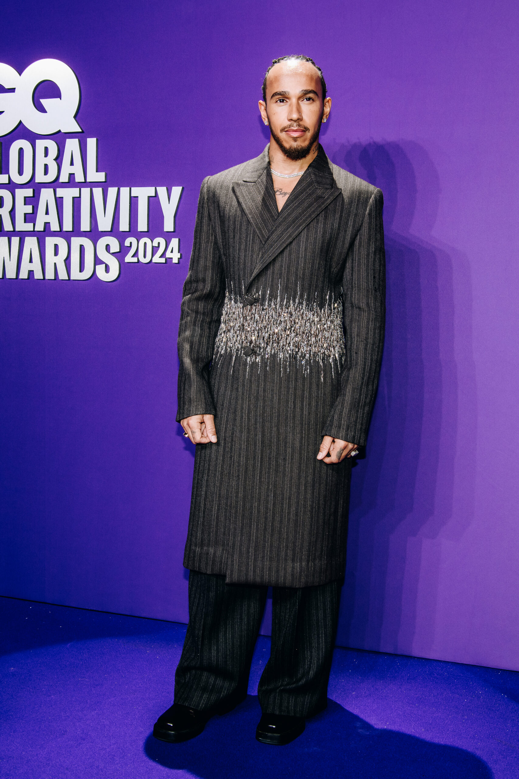 Lewis Hamilton Dazzles in Dior at GQ Global Creativity Awards 2024