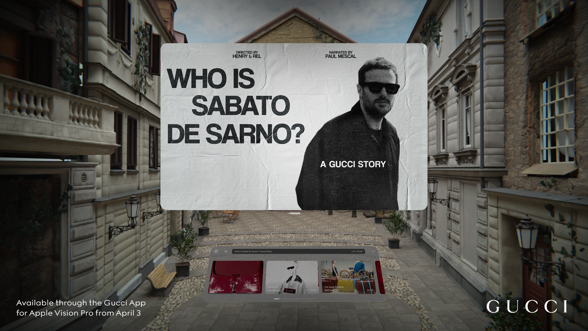 Gucci Launches Immersive ‘Who is Sabato De Sarno? A Gucci Story’ Experience on Apple Vision Pro