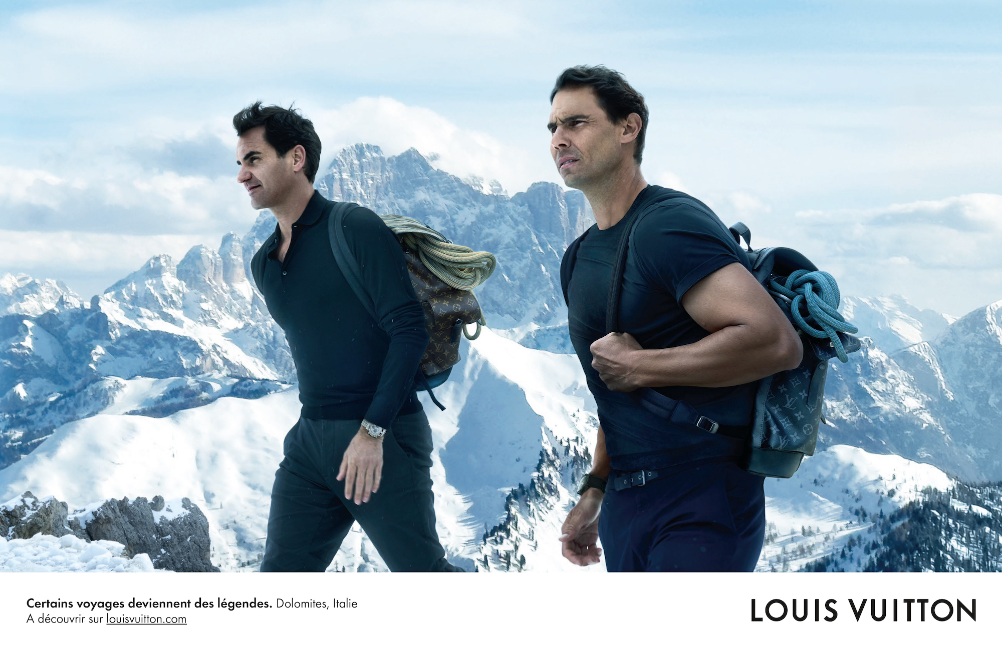 Legends Unite: Roger Federer and Rafael Nadal’s Epic Journey with Louis Vuitton