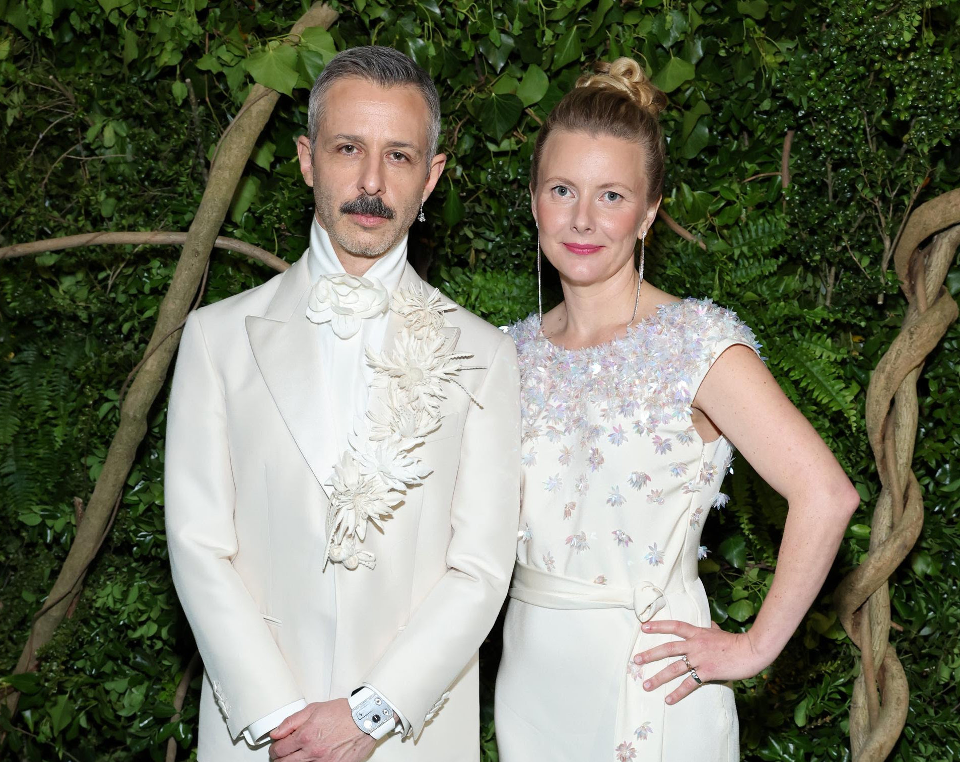 Jeremy Strong and Emma Wall Blossom at the Met Gala 2024 in Custom Loro Piana Ensembles