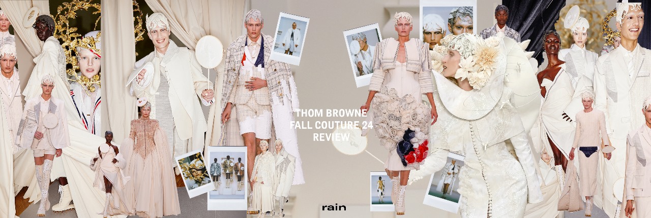 Thom Browne 2024 Couture: Unfinished Symphonies in Muslin and Gold