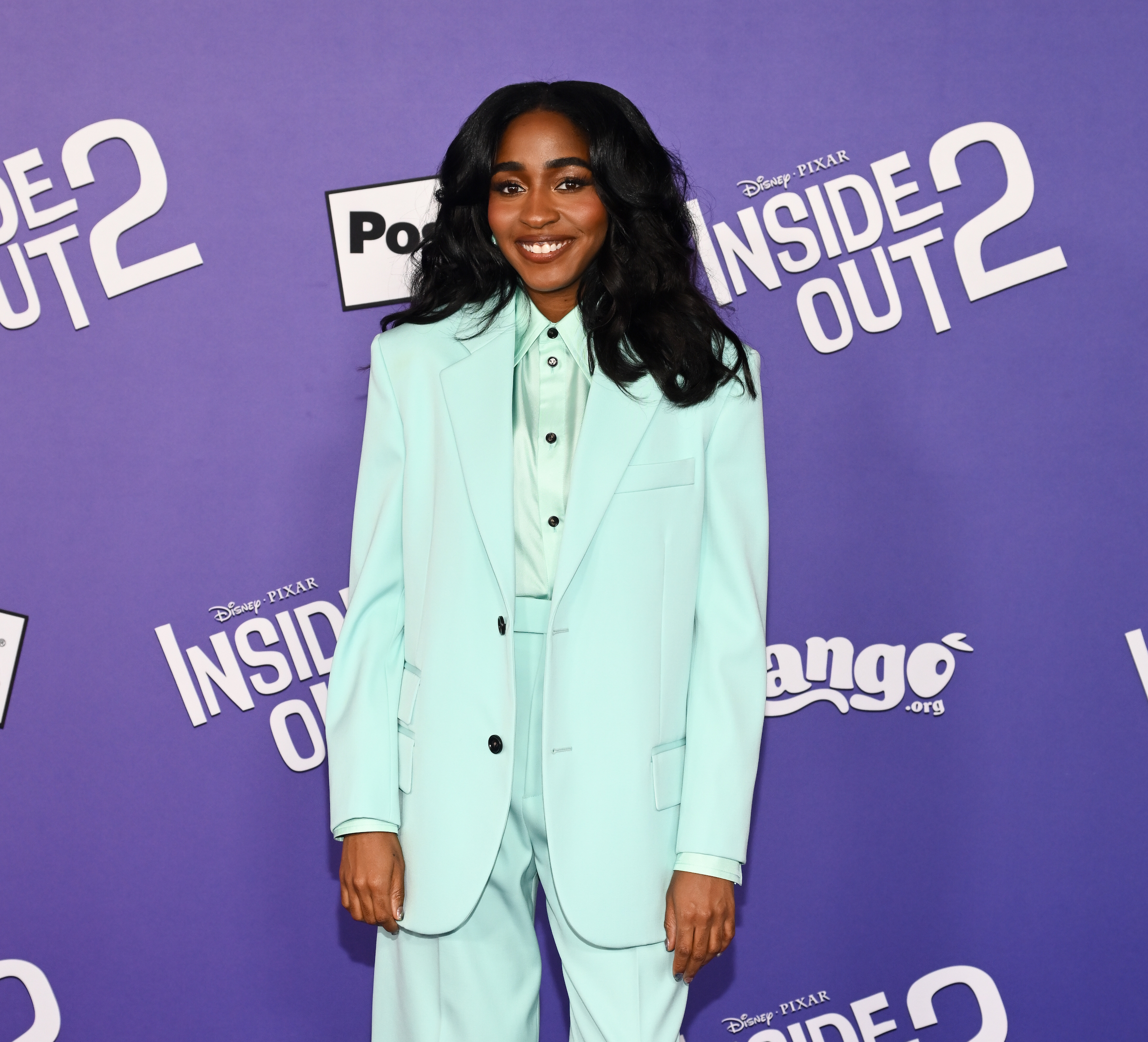 Ayo Edebiri Stuns in Custom Bottega Veneta at “Inside Out 2” Premiere