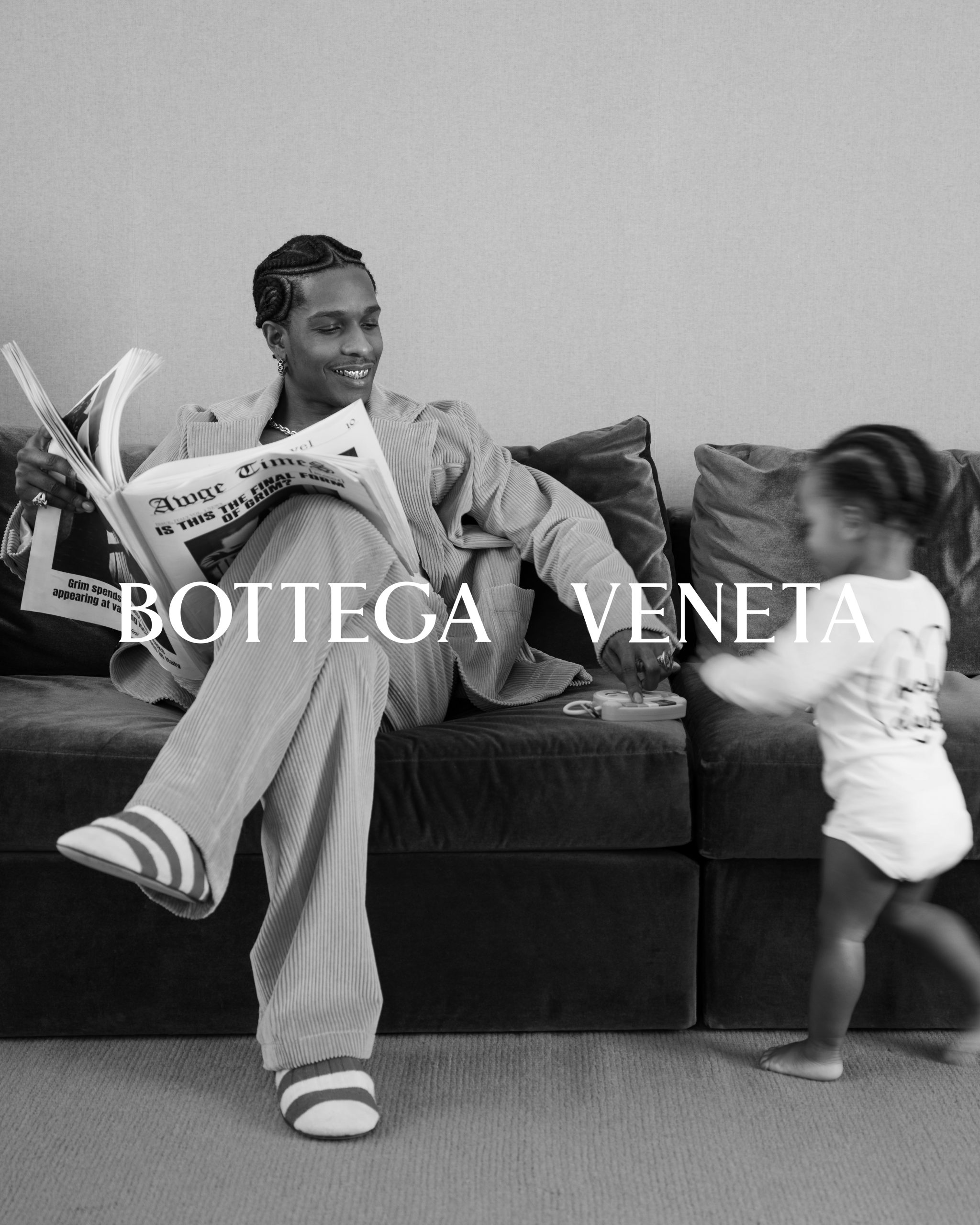 A$AP Rocky Stars in Intimate Portraits of Fatherhood, Captured by Carrie Mae Weems for Bottega Veneta