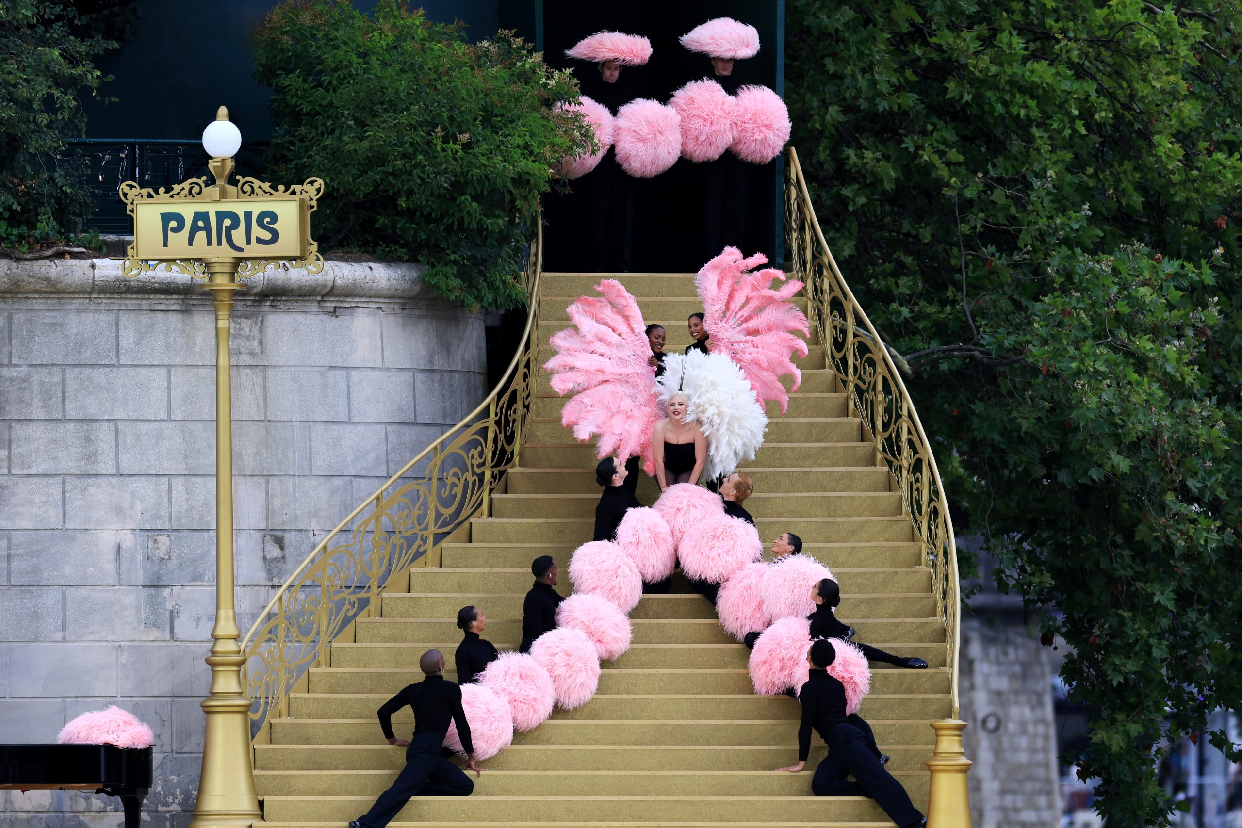 Lady Gaga Dazzles in Dior at Paris Olympics 2024 Opening