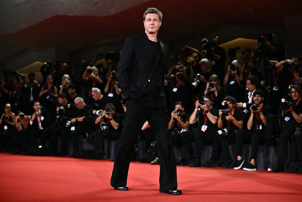 Brad Pitt Stuns in Louis Vuitton and Cassello for New Film ‘Wolfs’ at Venice Film Festival