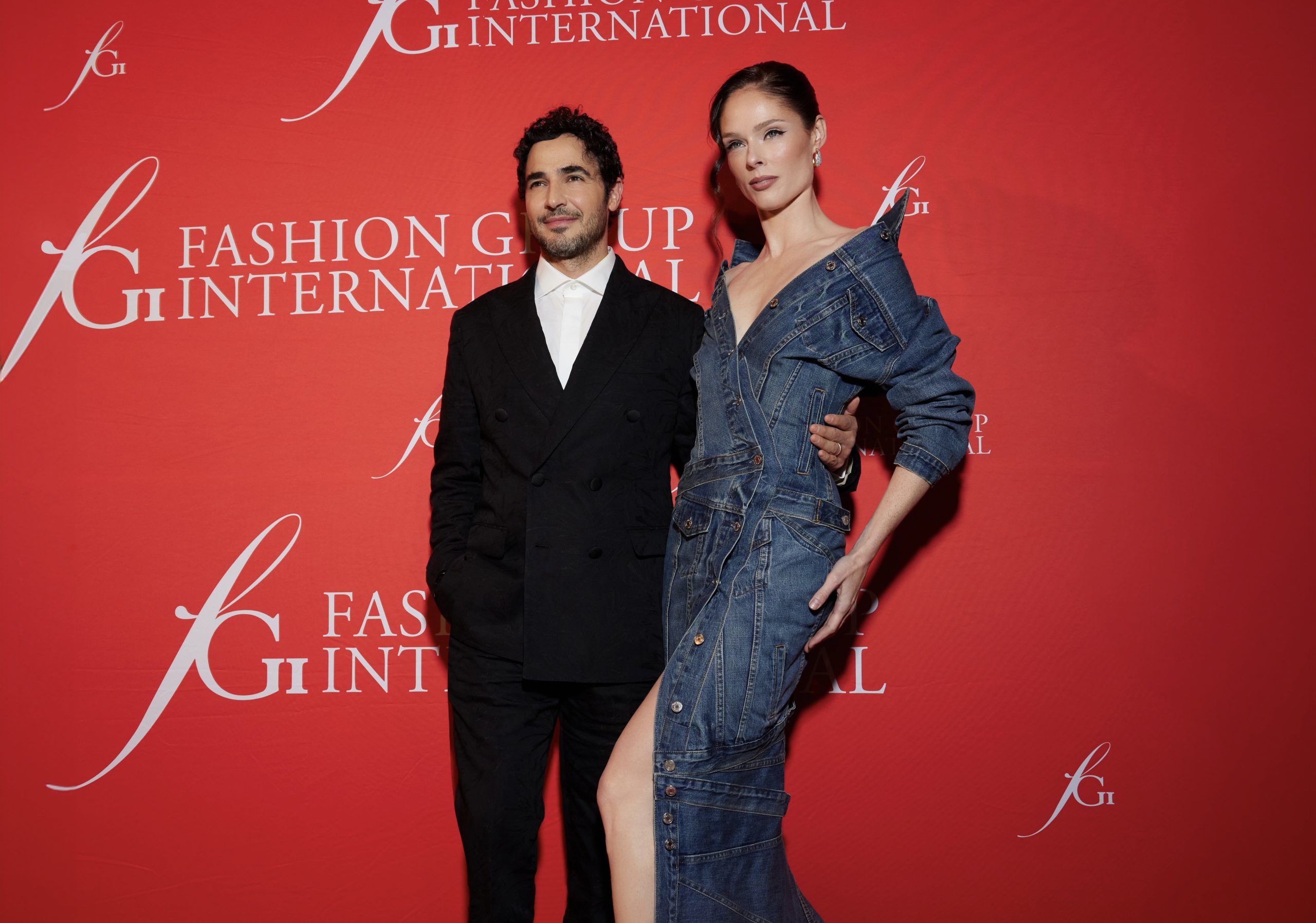 Denim Reimagined: Coco Rocha Stuns in Custom Gap Denim Gown at FGI’s 40th Anniversary