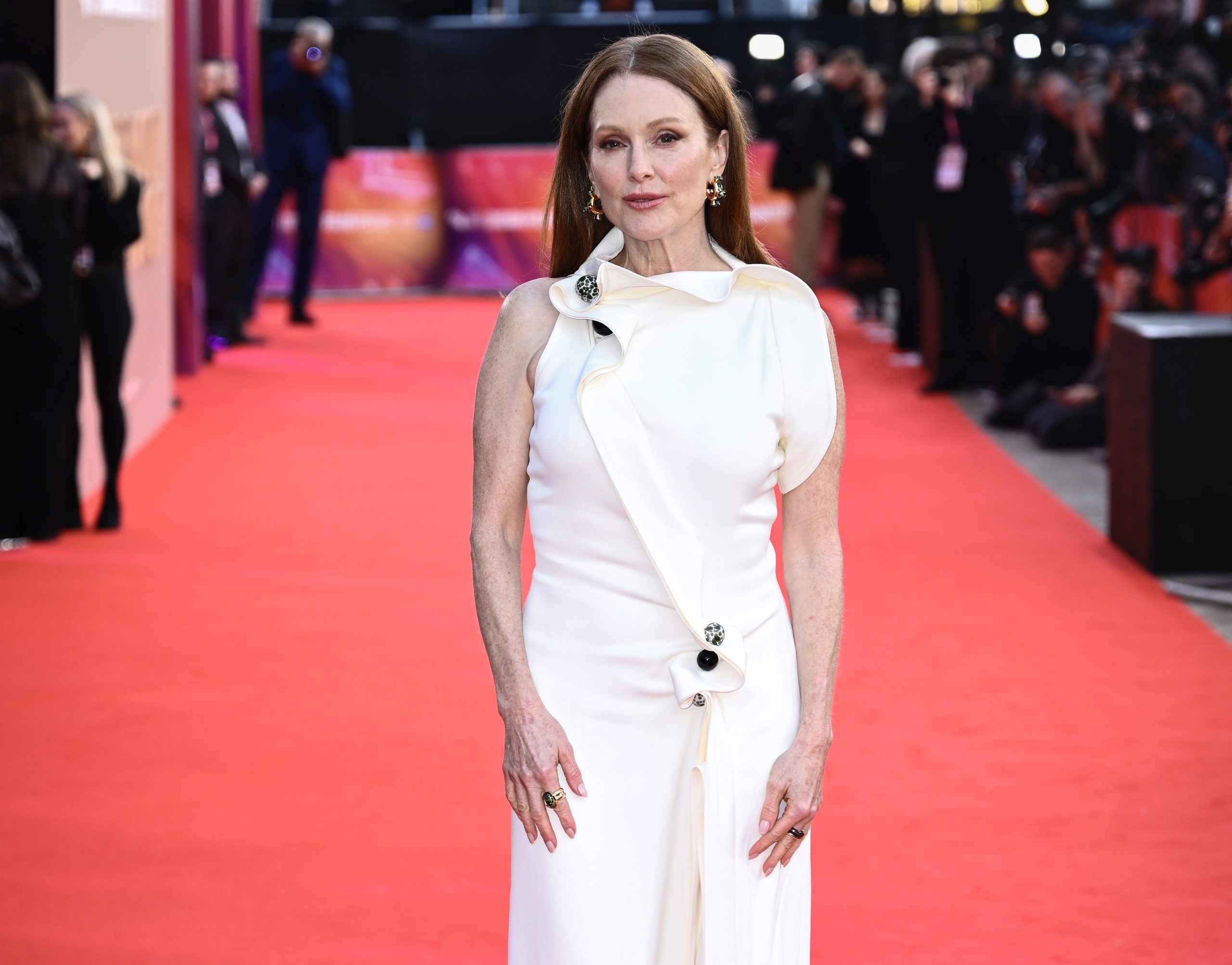 Julianne Moore Radiates Elegance in Custom Bottega Veneta at ‘The Room Next Door’ London Premiere