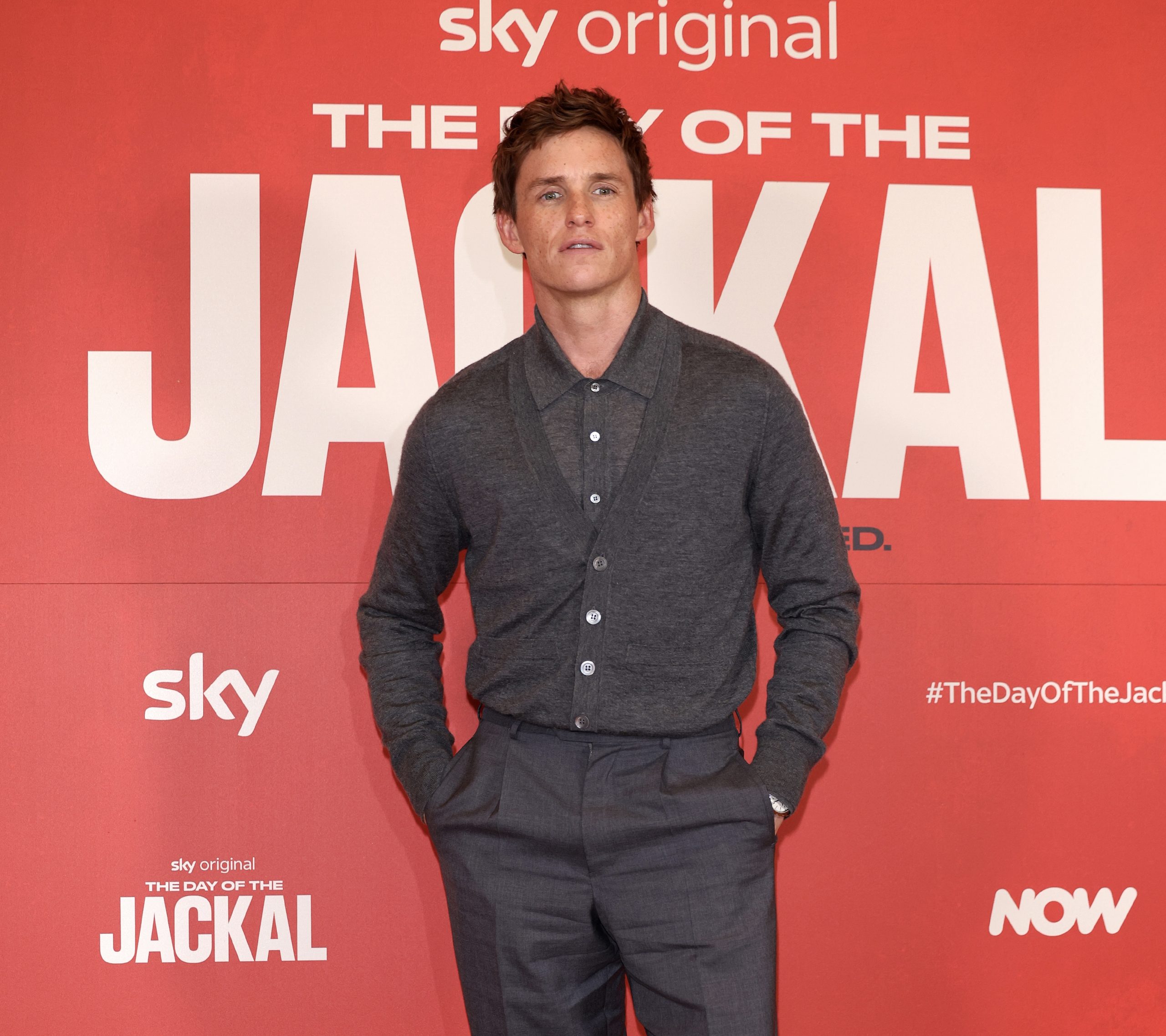 Eddie Redmayne Dapper in dunhill at ‘The Day of the Jackal’ in Rome