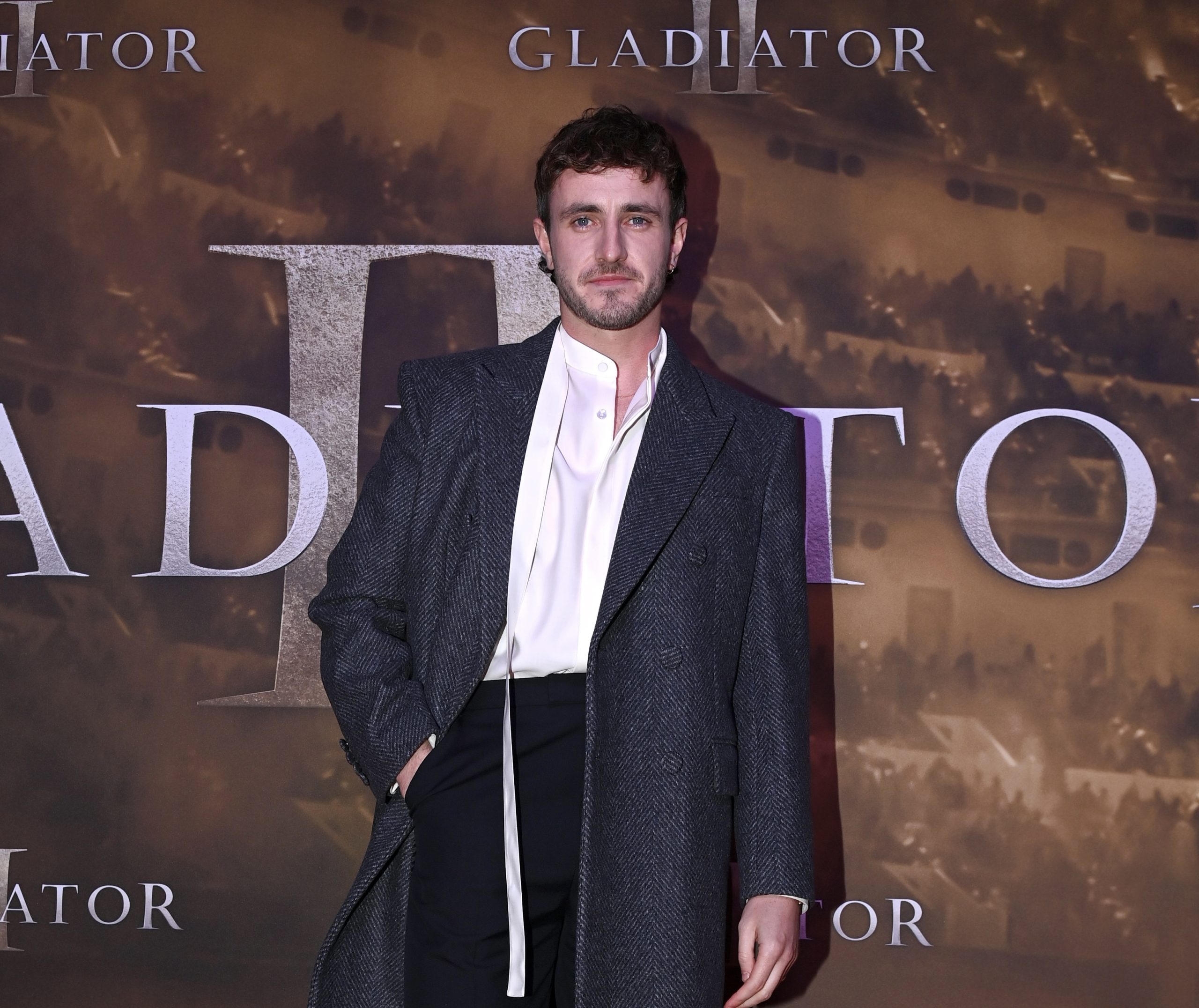 Paul Mescal Wears Custom Gucci to Dublin’s ‘Gladiator II’ Premiere