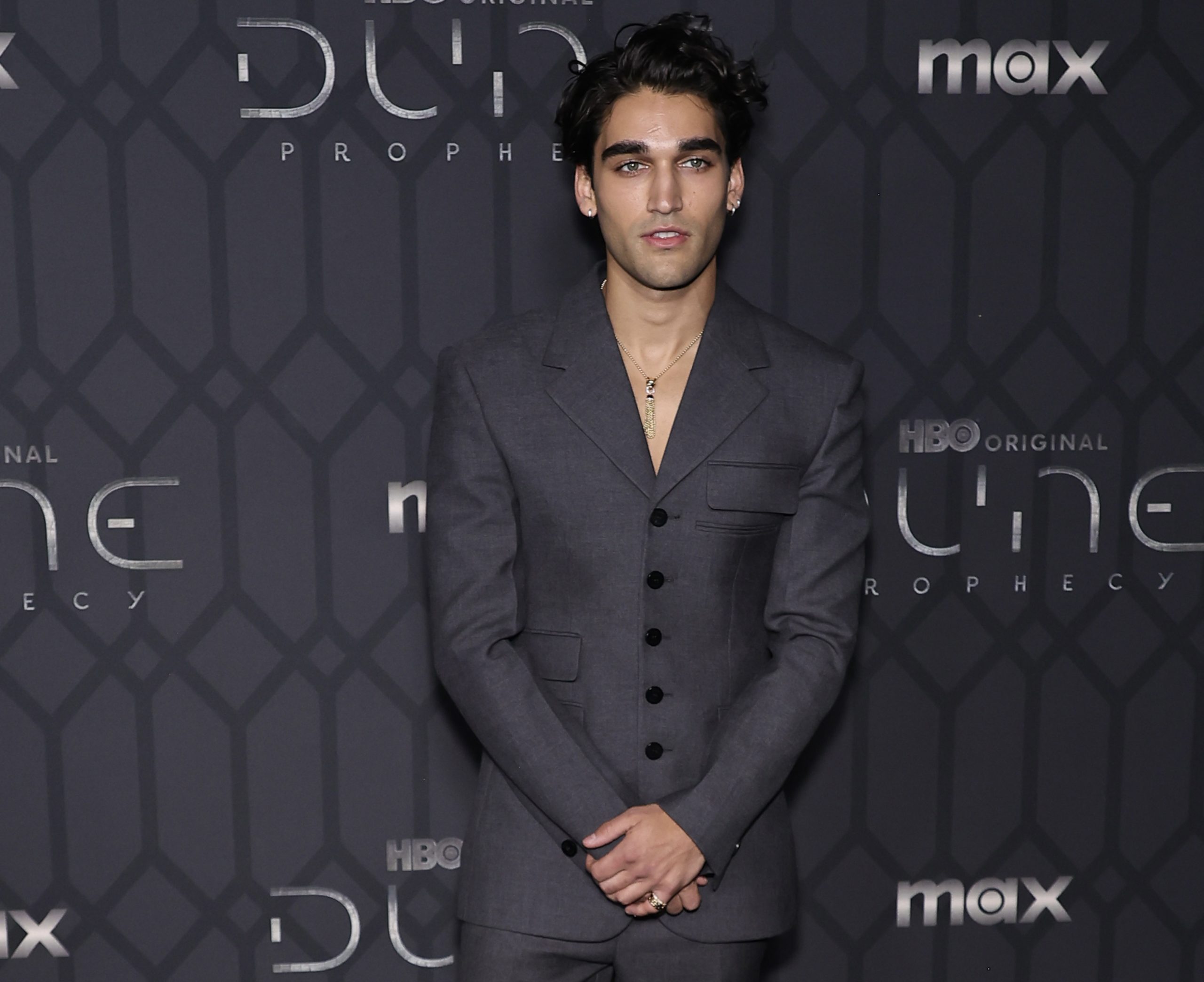 Josh Heuston Brings Architectural Edge in Versace to ‘Dune: Prophecy’ Premiere