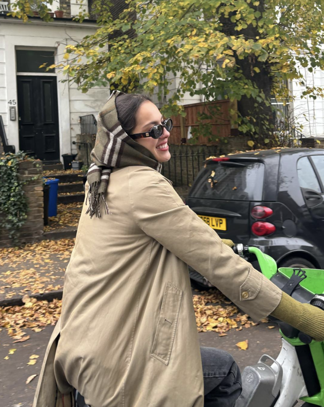 Olivia Rodrigo Takes a Bike Ride in Burberry Following Her Six Grammy Nominations