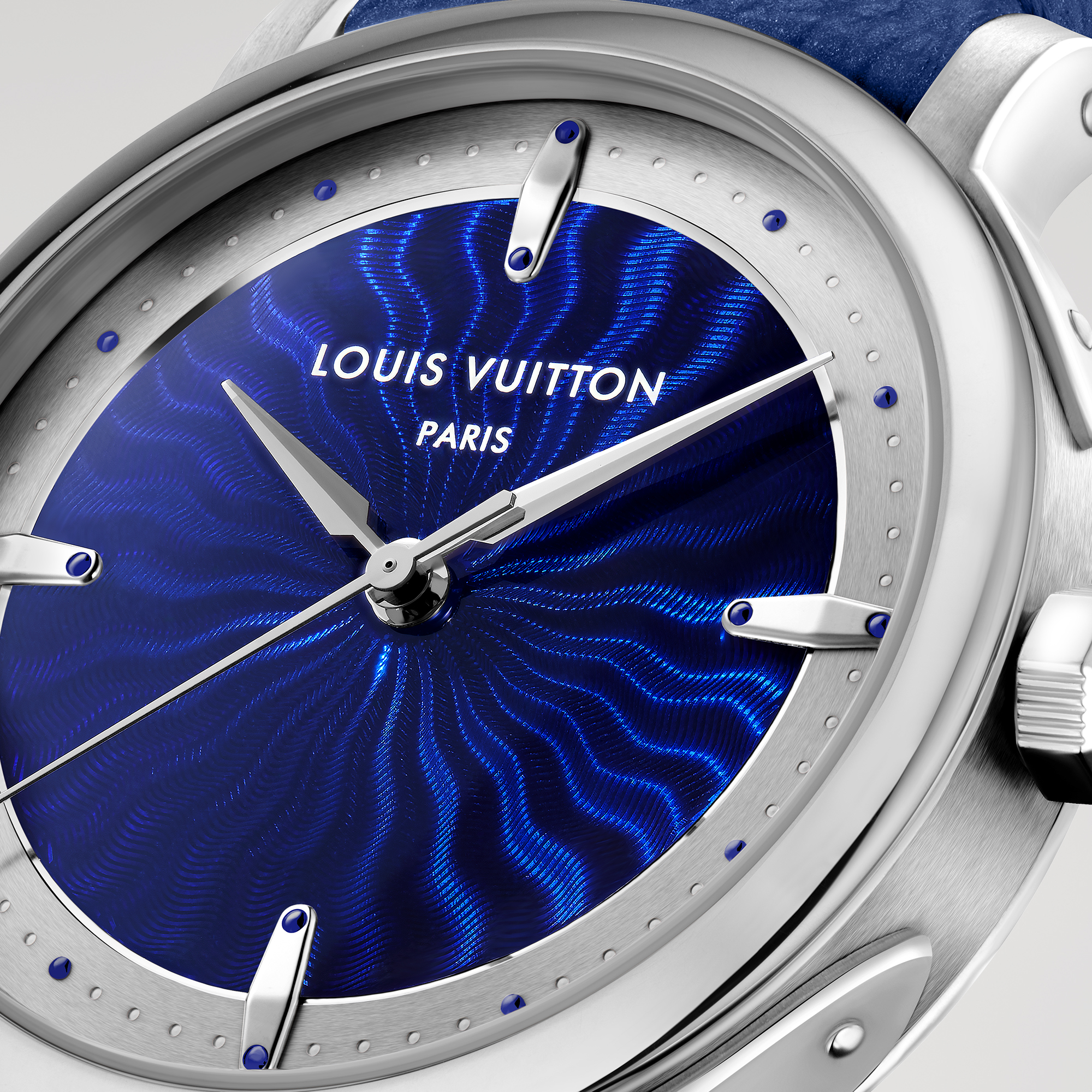 Louis Vuitton Escale Platinum Guilloche and Grand Feu Enamel Dial