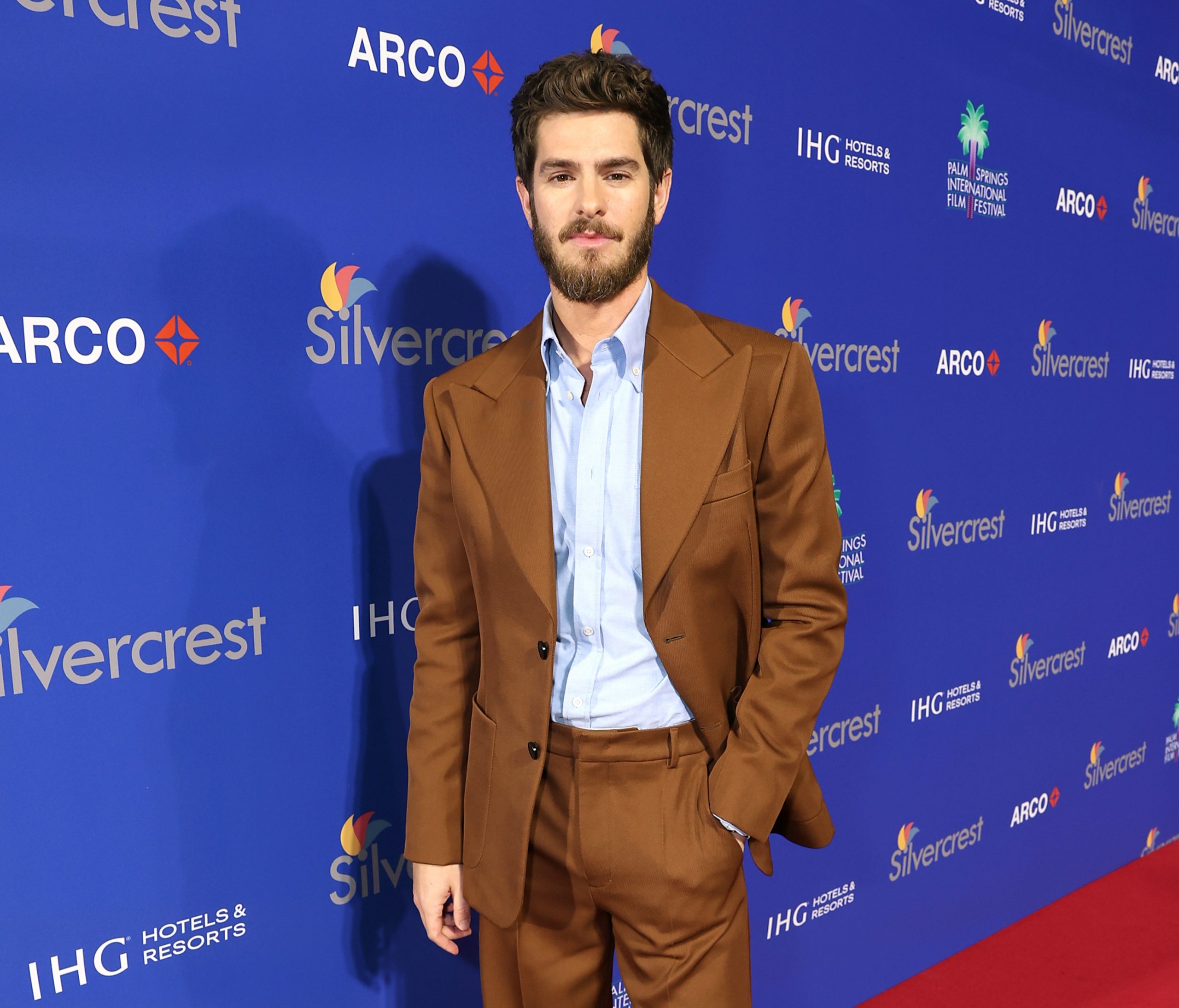 Andrew Garfield Makes Bold Valentino Statement at Palm Springs, Addresses Marvel Future