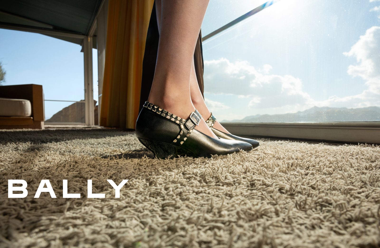 Bally SS25 Palm Springs Campaign Mary Janes