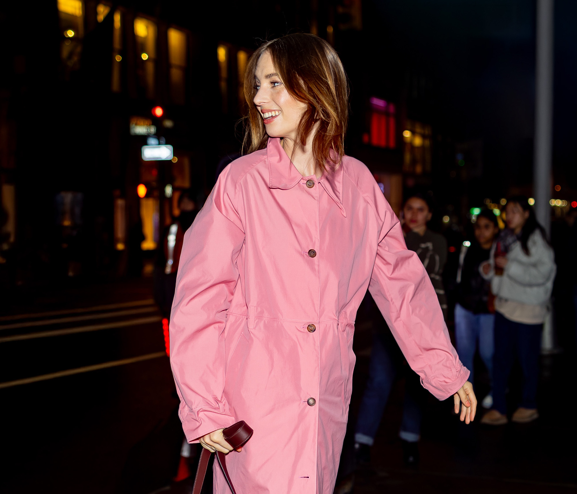 Maya Hawke Goes Pink With Prada In New York