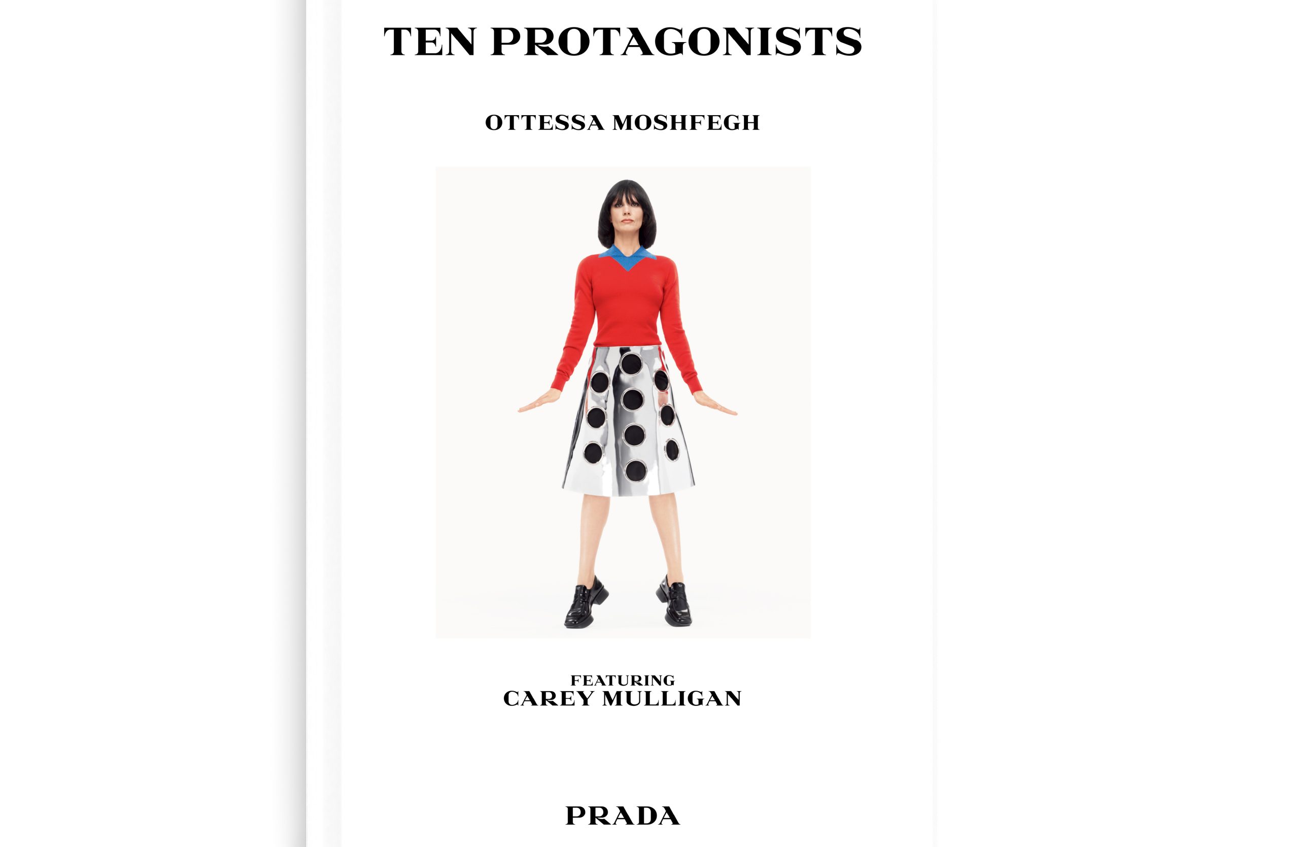 PRADA SS25 OTTESA MOSHFEGH BOOK COVERS