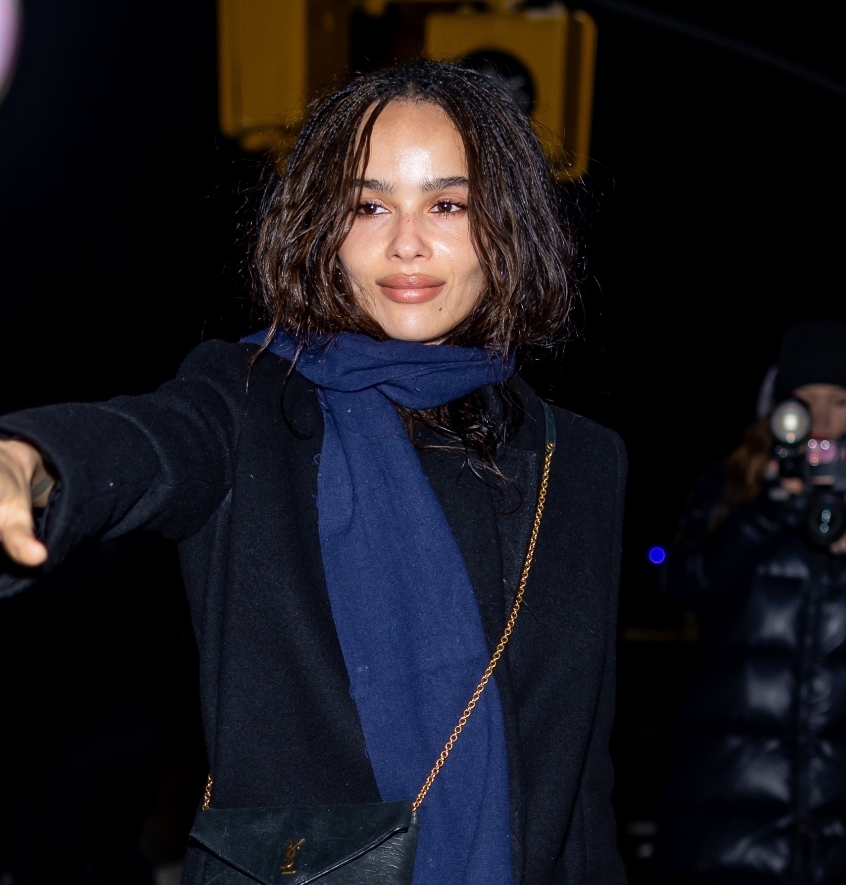 Zoë Kravitz Brings Director’s Edge to New York in Saint Laurent