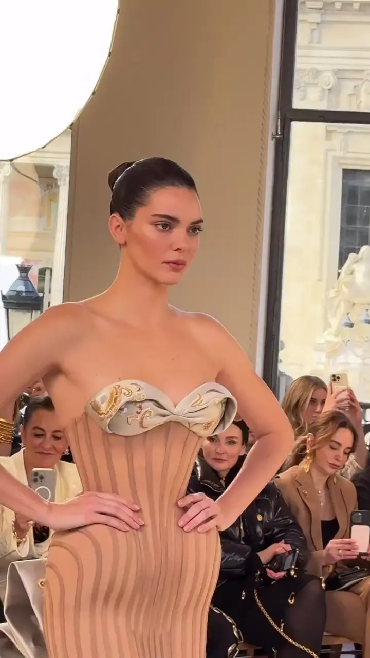 Kendall Jenner Schiaparelli Spring 2025 Nude Gown