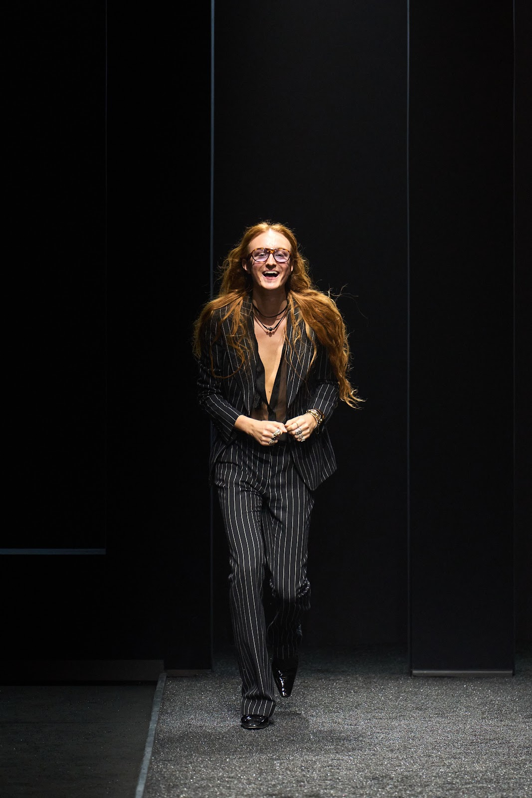 Nina Ricci creative director Harris Reed at the close of the FW25 runway show during Paris Fashion Week (Photo courtesy of Nina Ricci)