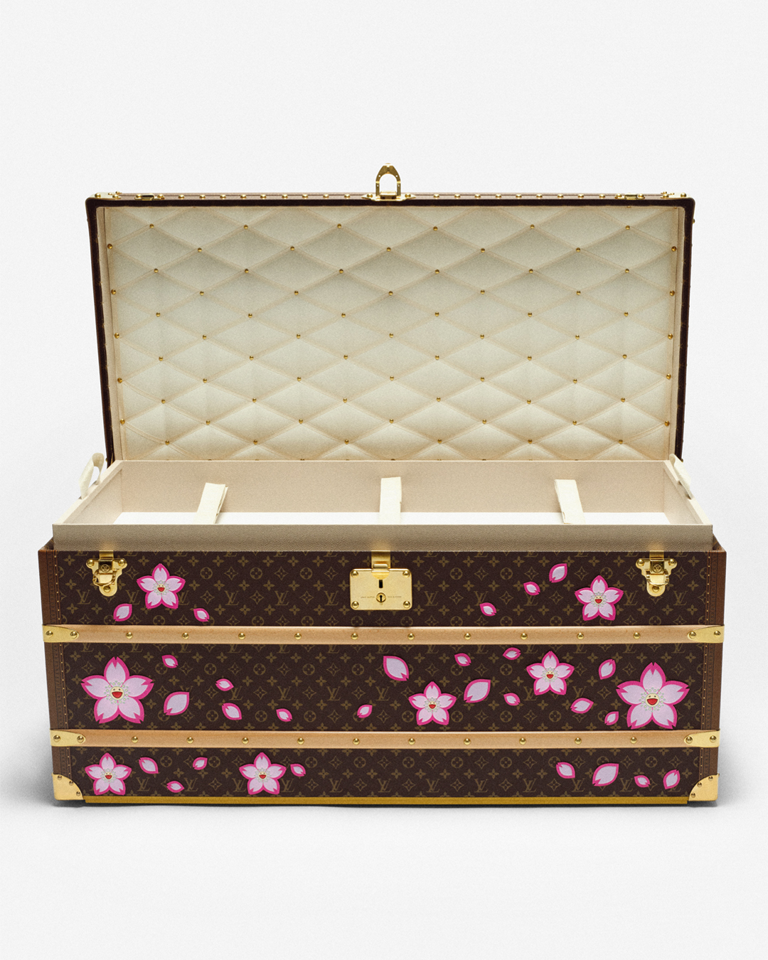 Louis Vuitton x Murakami Courrier Lozine 110 Fleurs trunk