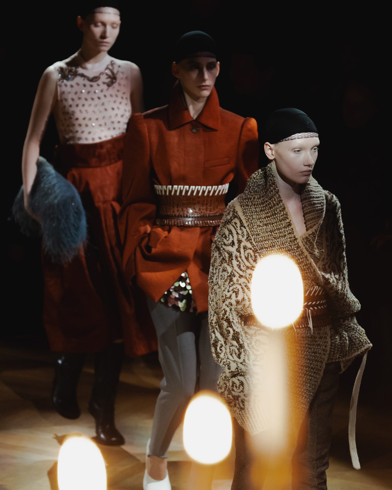 Models walk the Dries Van Noten AW25 finale (Photo by Zoe Joubert/Dries Van Noten)